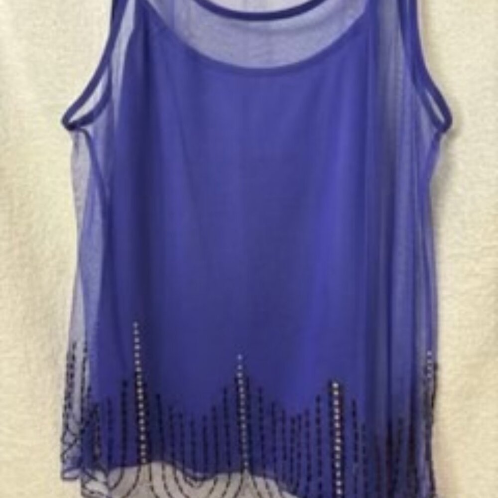 Jennifer Lopez 2-piece purple top NWOT Size M